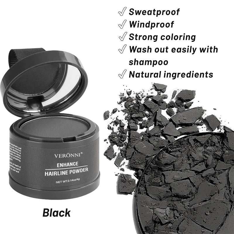 VERONNI Hairline Line Shadow Contouring Powder-Hair Repairing and Shadow Filling Powder Forehead Hairline Replacement Makeup