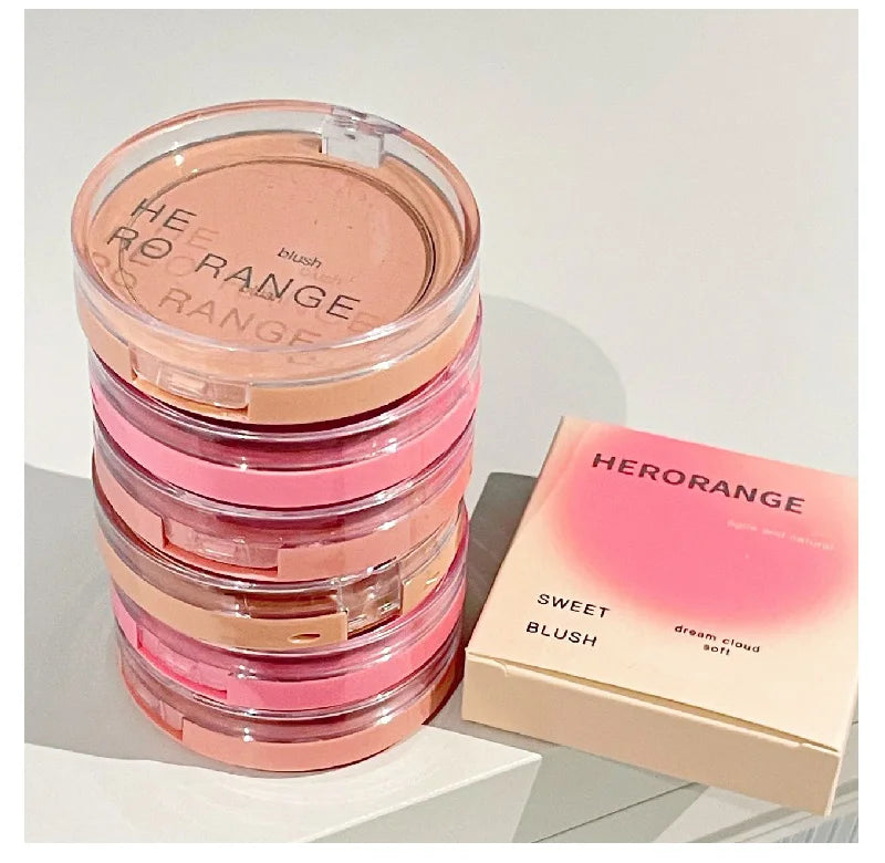 HERORANGE Powder Blusher Natural Matte Color Low Saturation Nude Korean Pure sexy New Powder Blusher