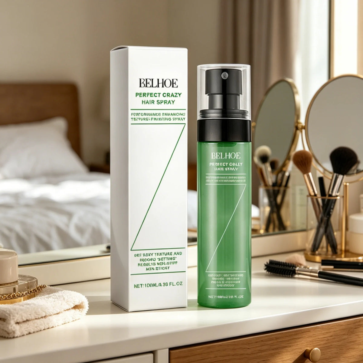 EELHOE Volumizing Hair Spray Oil Control Refreshing Anti Frizz Quick Dry Lightweight Non Greasy Soft Smoothing Hair Spray 100ml