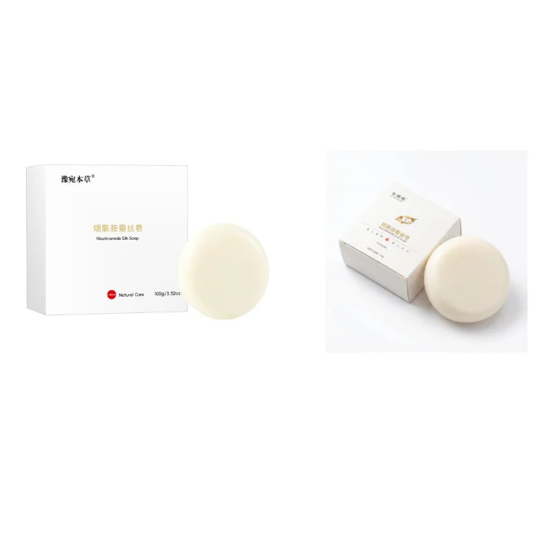 Niacinamide Silk Soap Handmade Cleansing Soap 100g Mild Non Irritating Plant Extracts Suitable For Bathing Cleansing Purposes