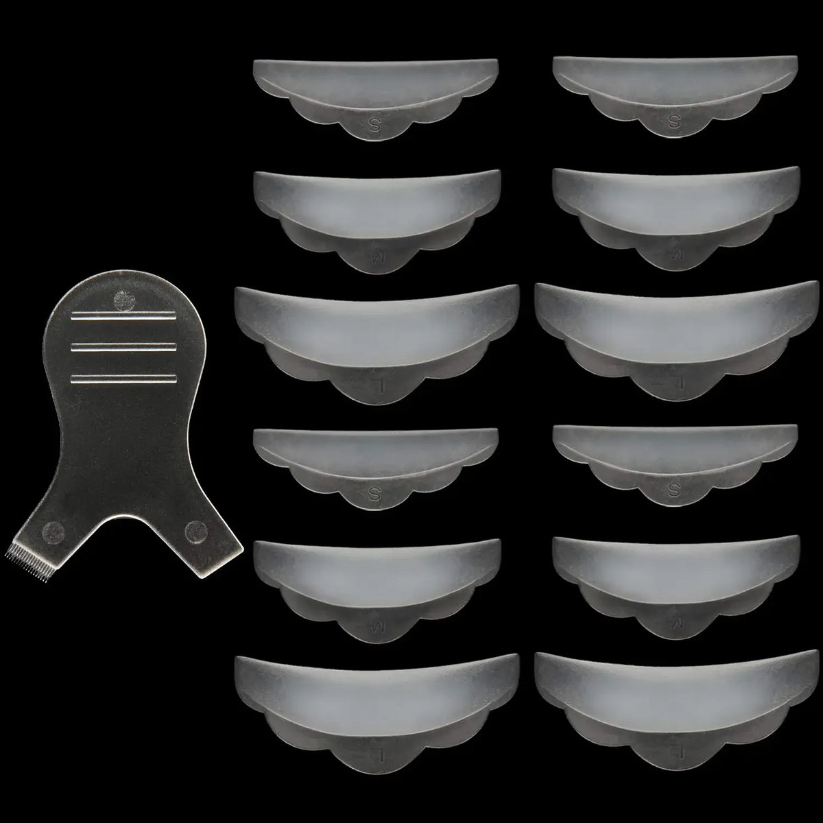 5Pairs Silicone Eyelash Perm Pad Y Eyelash Brush 3D Eyelash Curler Applicator Makeup Lifting Tools Lashes Rods Shield