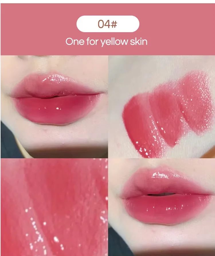Silky Glossy Lipstick Gege Bear Pump Lips Moisture Water Bomb Comfortable Ultra Sheen Non-Stick Cup Lip Balm