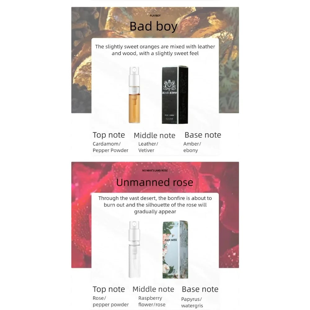 10PCS Mini Travel Size 3ml Perfume Women Men Unisex Fragrance Set Eau De Toilette Gift for Her Him Deodorant Body Spray