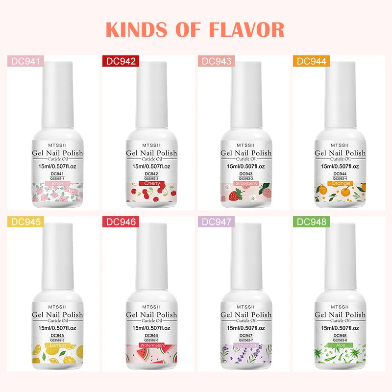 8 Smells 15ml Cuticle Oil Nail Care Nutrition Nails Repair Manicure Revitalizer Oil Prevent Agnail Nail Polish Nail Treatment