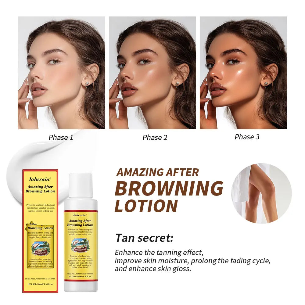 Self-tanning Lotion Waterproof Sweat Proof Colorfast Long-lasting Brown Skin Effect Coconut Flavor Gorgeous Tan Skin Lotion
