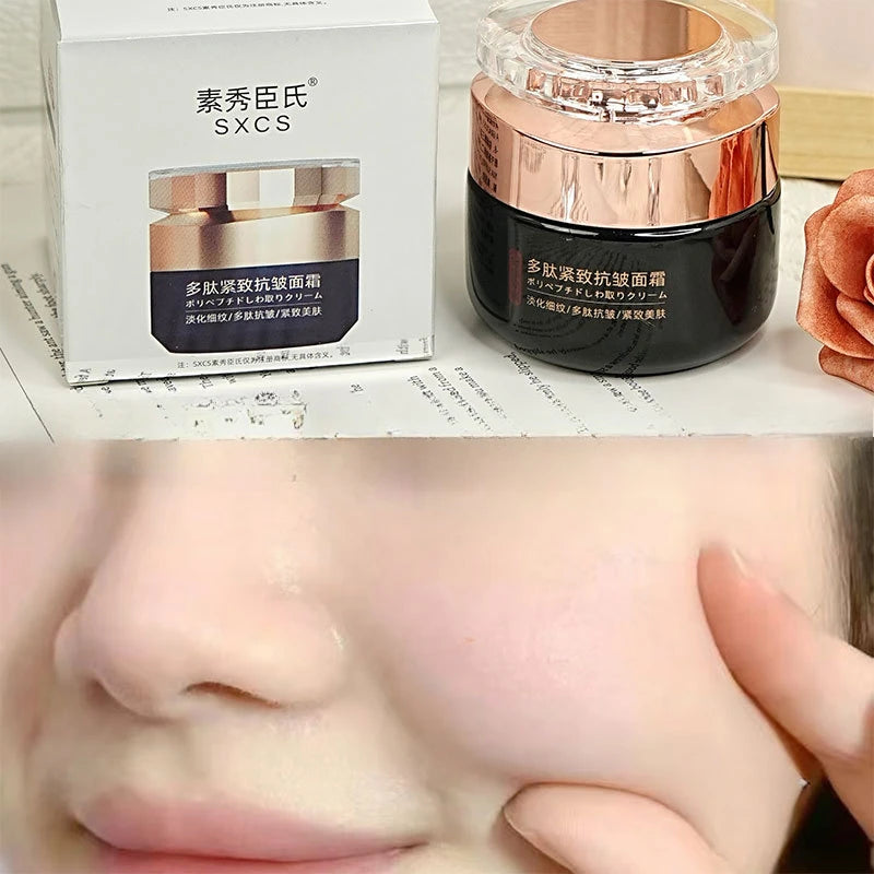 Polypeptide Anti-Wrinkle Firming Face Cream Deep Hydration Brighten Dull Skin  Minimize Fine Lines Moisturizing Day Night Cream