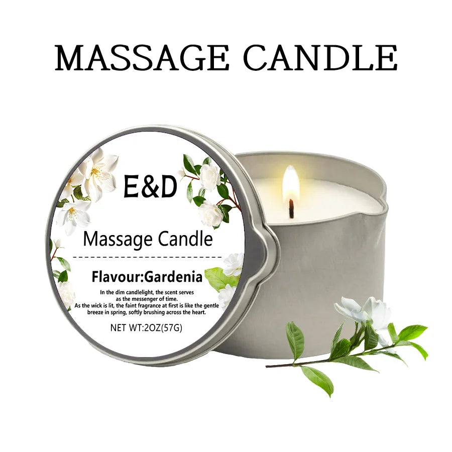 Massage Oil Candle, for Stress Relief and Skin Moisturizing, Scented Candles Aromatherapy SM Product Spa Essentials, Luxury Cand