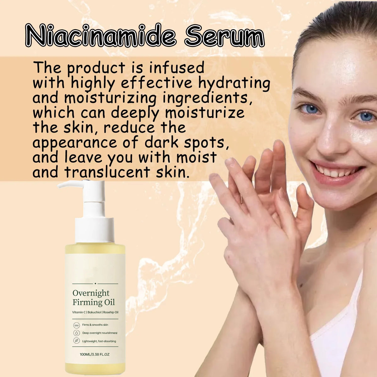 Hot  Facial Serum Oil - Anti-Wrinkle Moisturizing Repair Essence Oil Nourish Skin Reduce Fine Lines