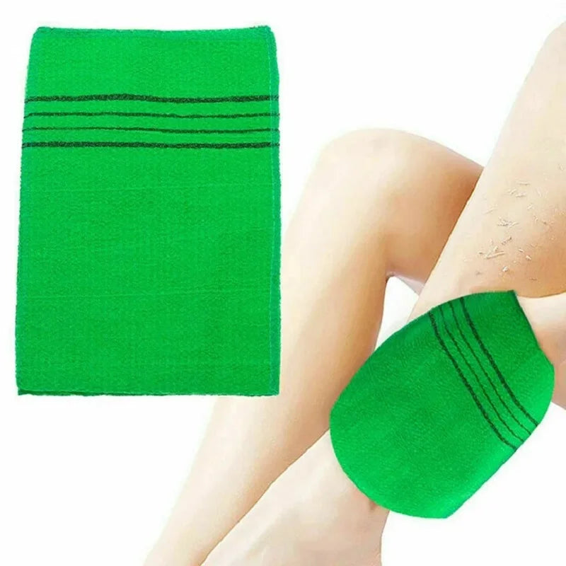 1PC Exfoliating Bath Pad Towel Korean Asian Exfoliating Bath Washcloth Body Scrub Shower Double Sided Exfoliating Cloth Gloves