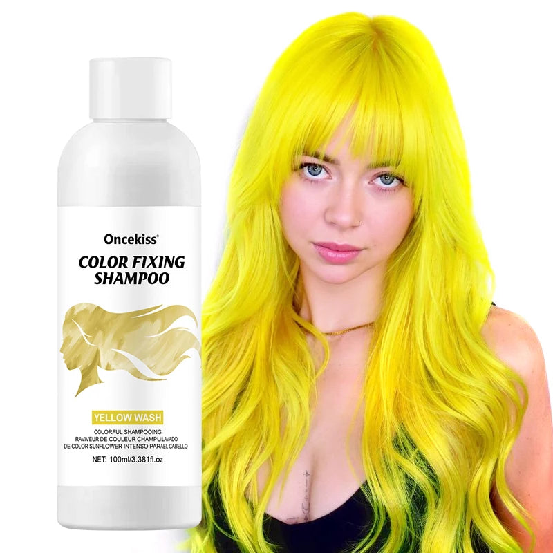 Semi-permanent hair coloring shampoo,invisible shampoo, protects and fixes color,enhances color shine,rich foam, protects scalp