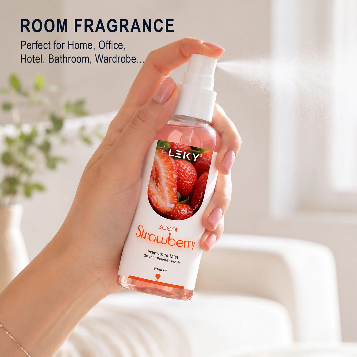 90ml Portable premium home and car fragrance spray, long-lasting fragrance, perfect for home, car, office, hotel, wedding, gifts