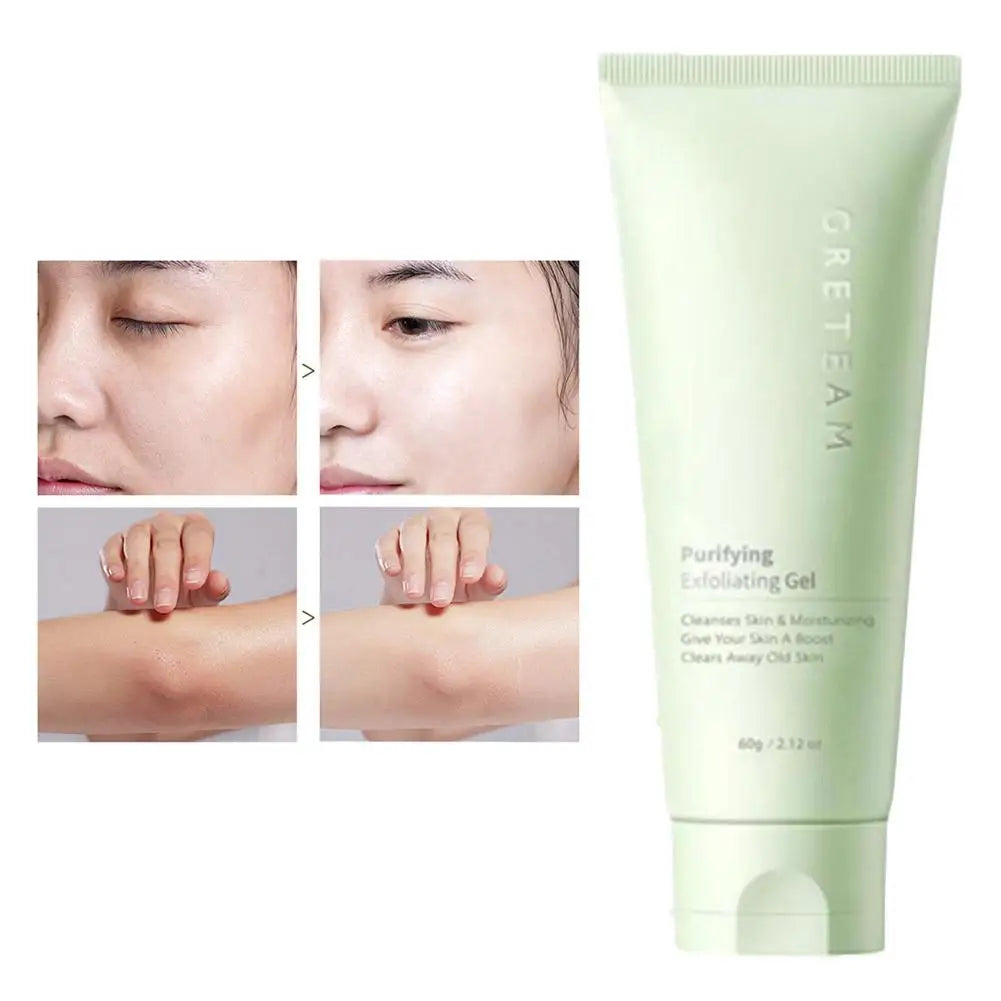 Purifying Exfoliating Gel - Moisturizing Cleanser for Gentle Skin Exfoliation - Exfoliating Face Scrub for Skin Care 60g 1/2pcs