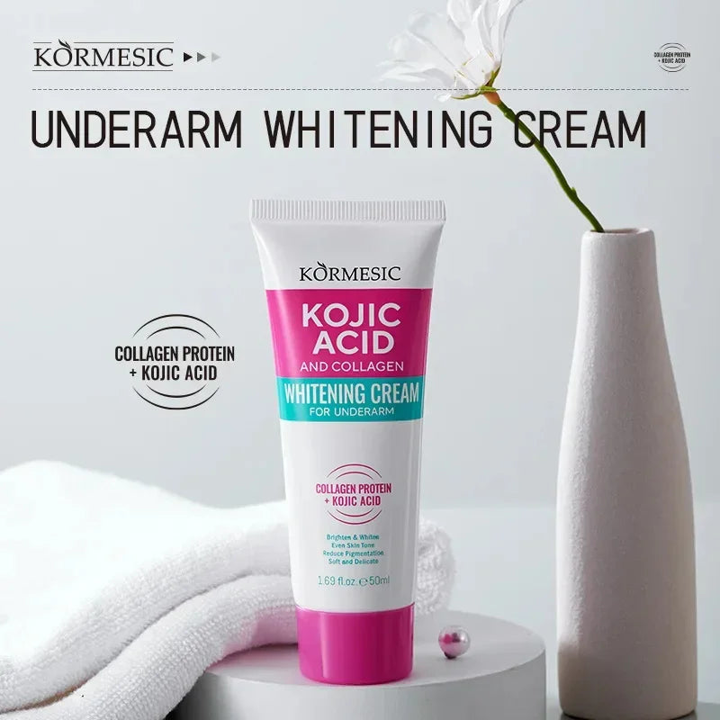 Collagen Underarm Whitening Cream for Dark Skin, Bleaching Underarm Intimate Area Skincare Products