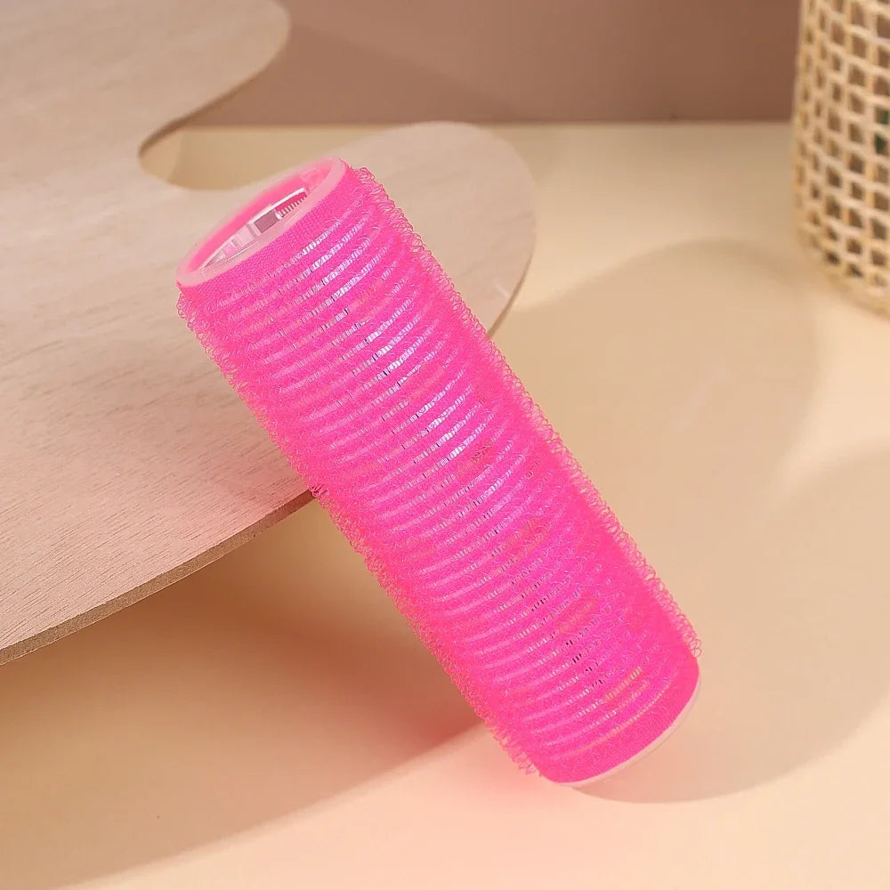 Self-Adhesive Hair Rollers Portable Lazy DIY Magic Styling Tools Home Use Pink Hair Roller Bang Beauty Braiders Hairdressing