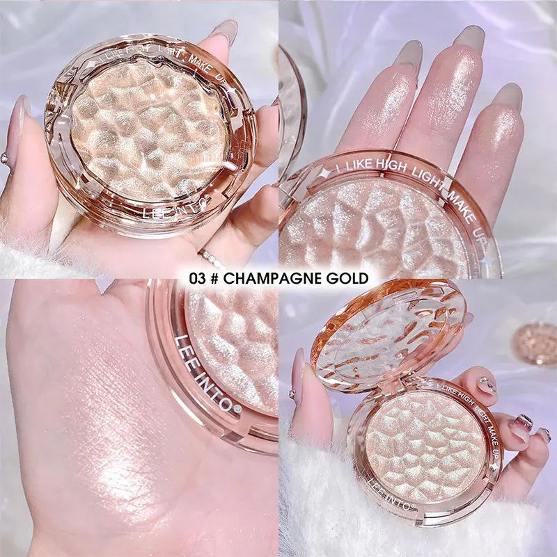 High gloss powder gloss glitter highlight contour palette natural gloss contour concealer lasting light