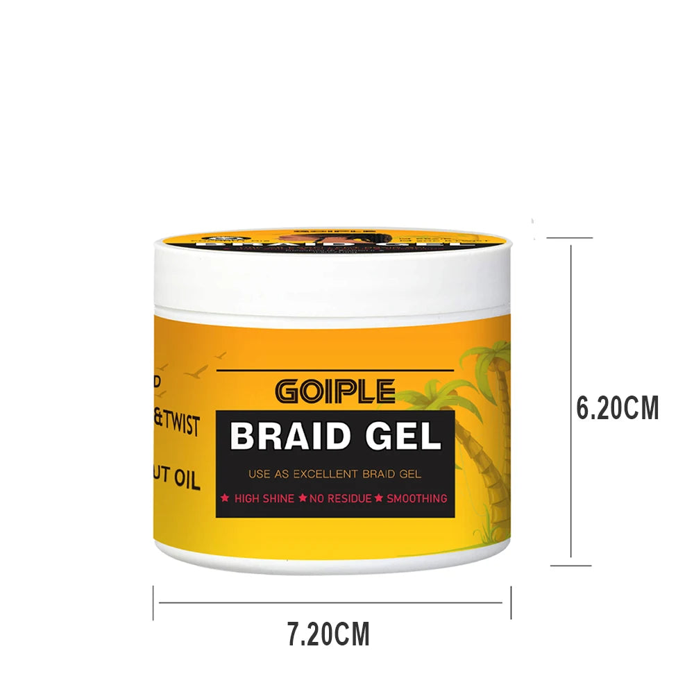 Braiding Gel Strong Hold Neat Braid Gel Hair Braid Gel for Braids Hair Mousse for Braids Styling Product Braid Mousse