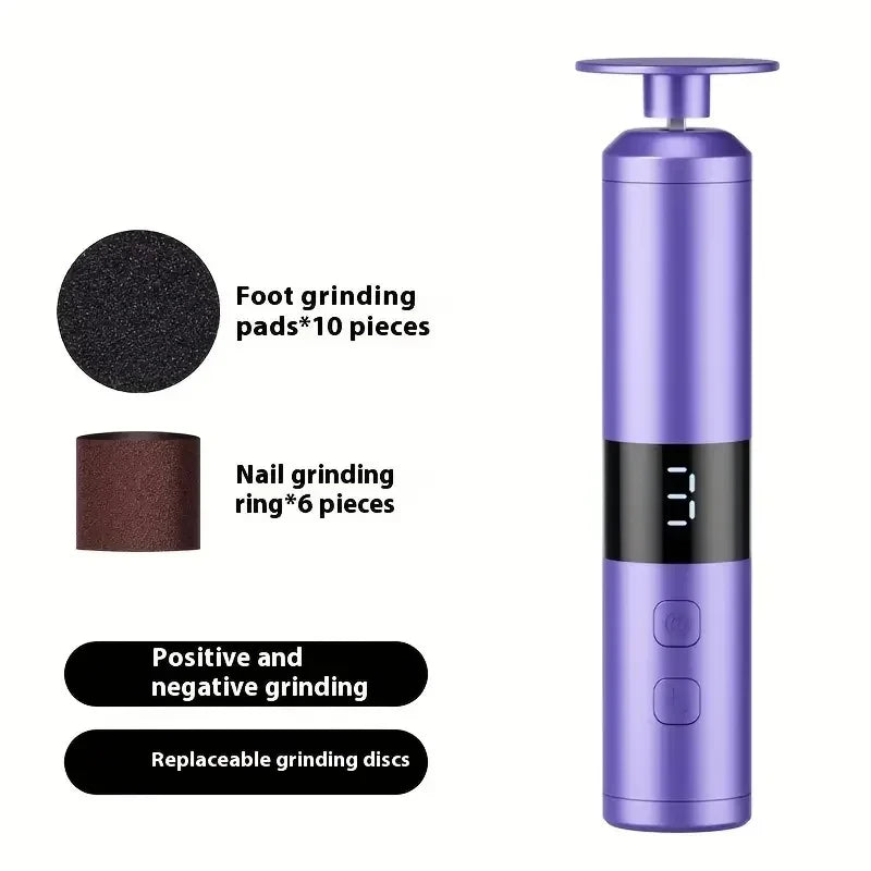 3-Speed LCD Electric Foot Callus Remover – Fast Charging, Hand & Foot Care Tool for Home Use