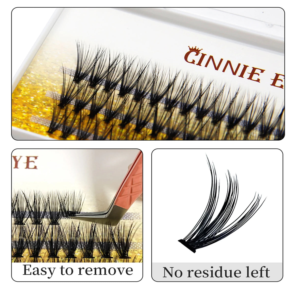 60D Bundles Fluffy Eyelash Volume Eyelash Extension DIY 80D Individual Cluster Lashes Bunches Natural Lash Fox Eye Self Fanning