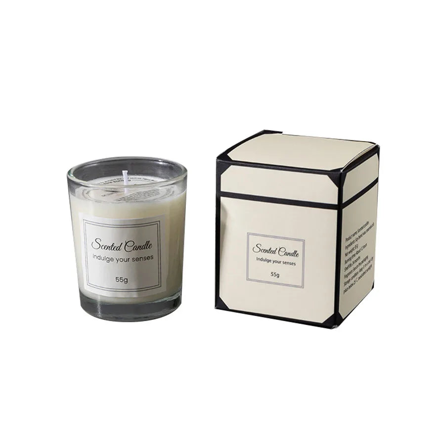 Aromatherapy Candle Premium Gift Box Glass Handmade Soy Wax Smokeless Creative Aromatherapy Candle Companion Gift