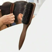 Boar Bristle Hair Brush (Unisex) - Fragrance-Free Professional Barber Styling Bristle Brush, Suitable for Thick/Fine Hair
