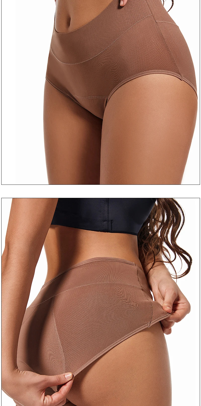 3 Layers Menstrual Panties Absorption Maternity Physiological Incontinence Breathable Briefs Waterproof Period Women Underwear