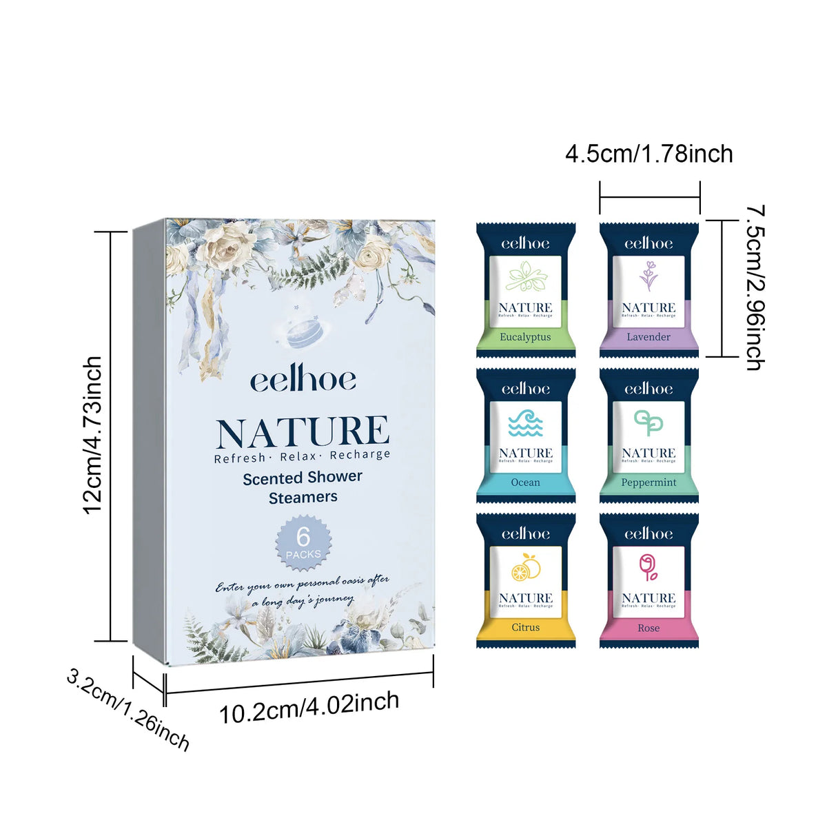 6pcs Aromatherapy Shower Steamers Long-Lasting Fragrance Nighttime Shower Tablets Bath Tablets For Bath Tablet Spa Relaxation