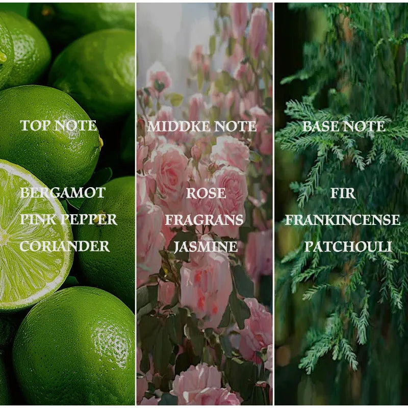 Floral Fruity Citrus Perfume Spray,Orange Basil Women Scent,Rose/Musk/Lemon/Pink Pepper/Patchouli Fragrance Mist,Clean Fresh EDT