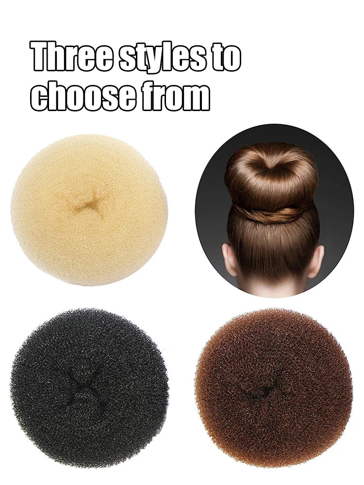 3PCS Maruki Head Hair Curler, Korean Style Versatile Hair Accessories, Fluffy Curled Lady Easy Big Ring Hair Styling Tools