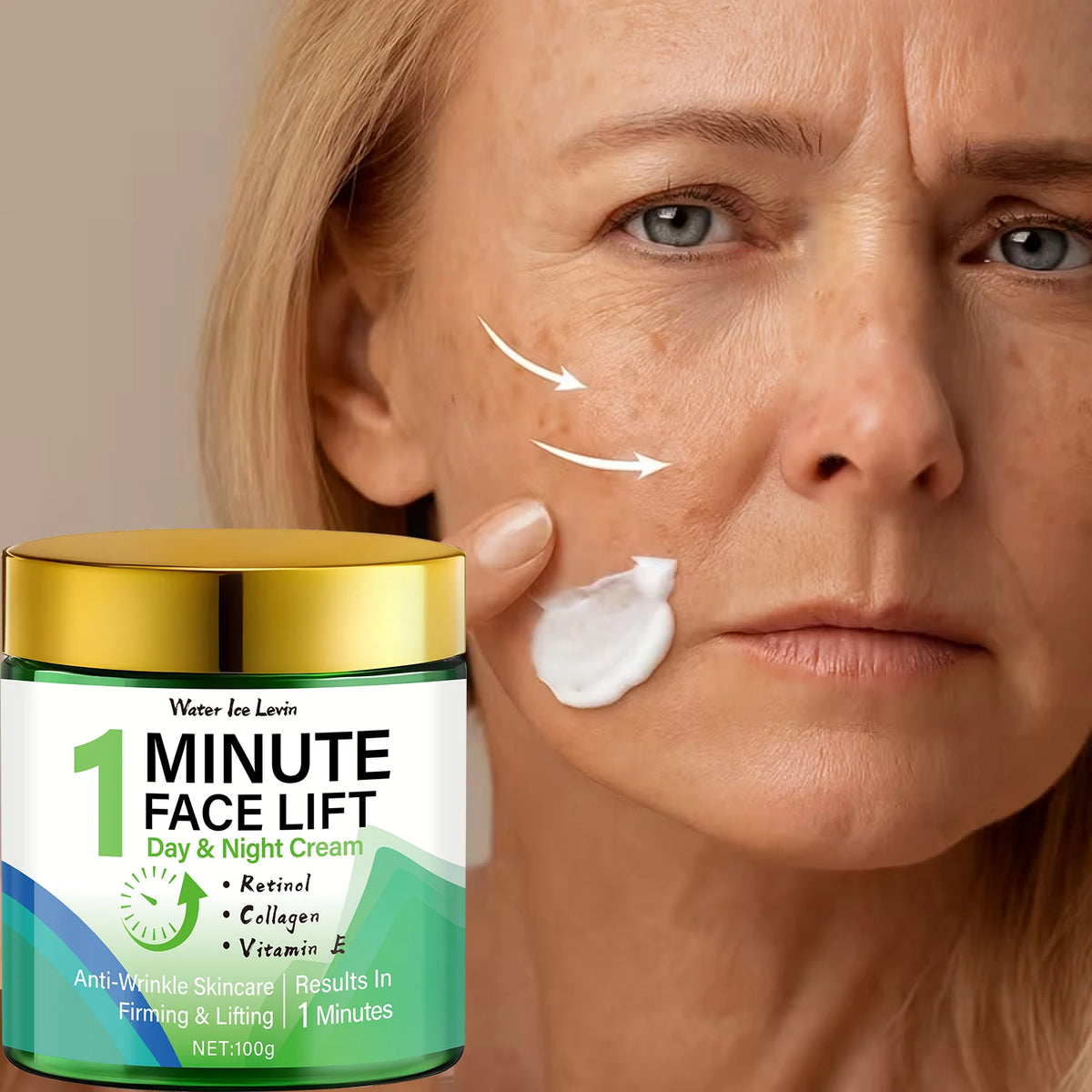 Minute Face Lift Day & Night Cream with Retinol & Collagen for Instant Firming & Deep Moisture.