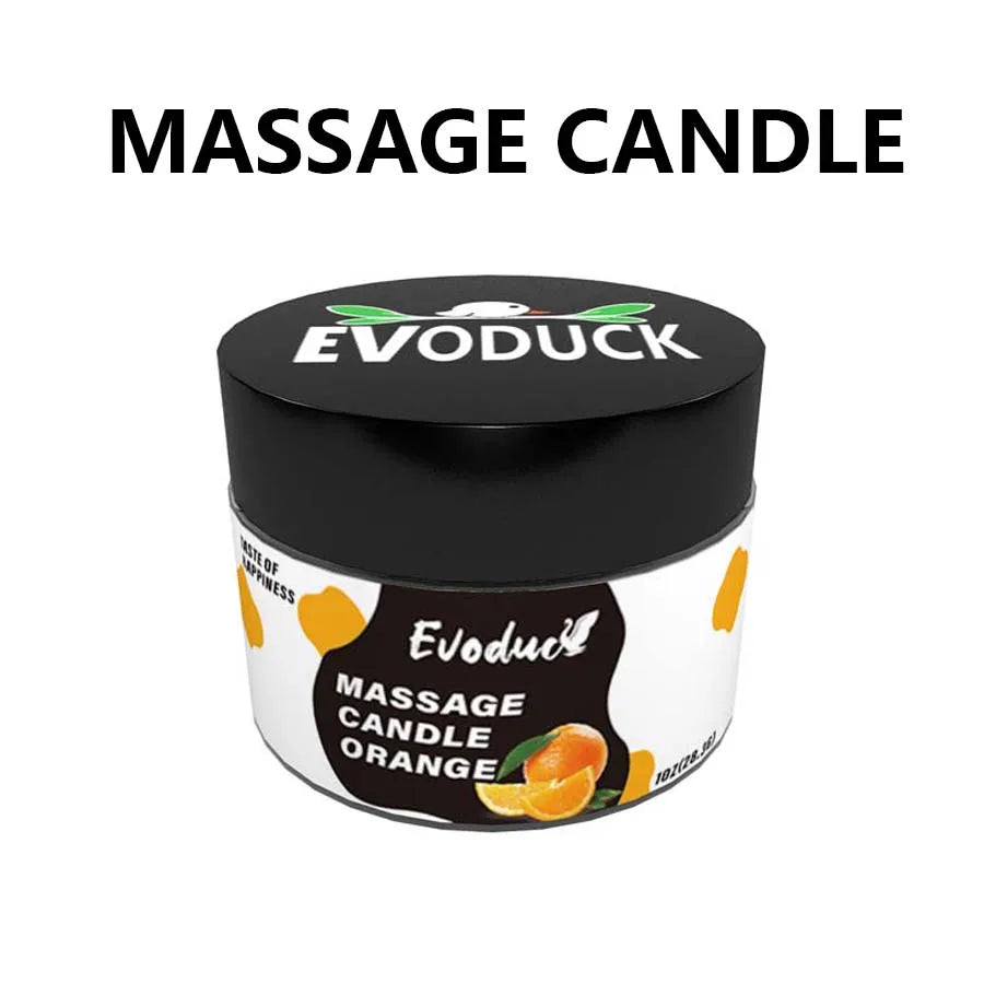Massage Oil Candle Jasmine Soy Wax Low Temp Melt Pour Skin Care Moisturizing Relaxing Warm Spa Bath Couples Gift Women Christmas