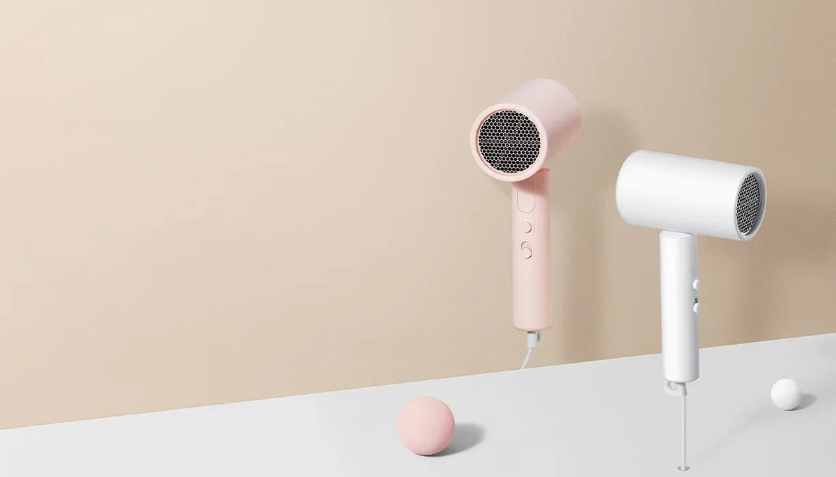 MIJIA Foldable Portable Hair Dryer H101,15m/s Airflow,50 million Negative Ion Dryers,4 Mode,1600W,220V CN Version With Adapter