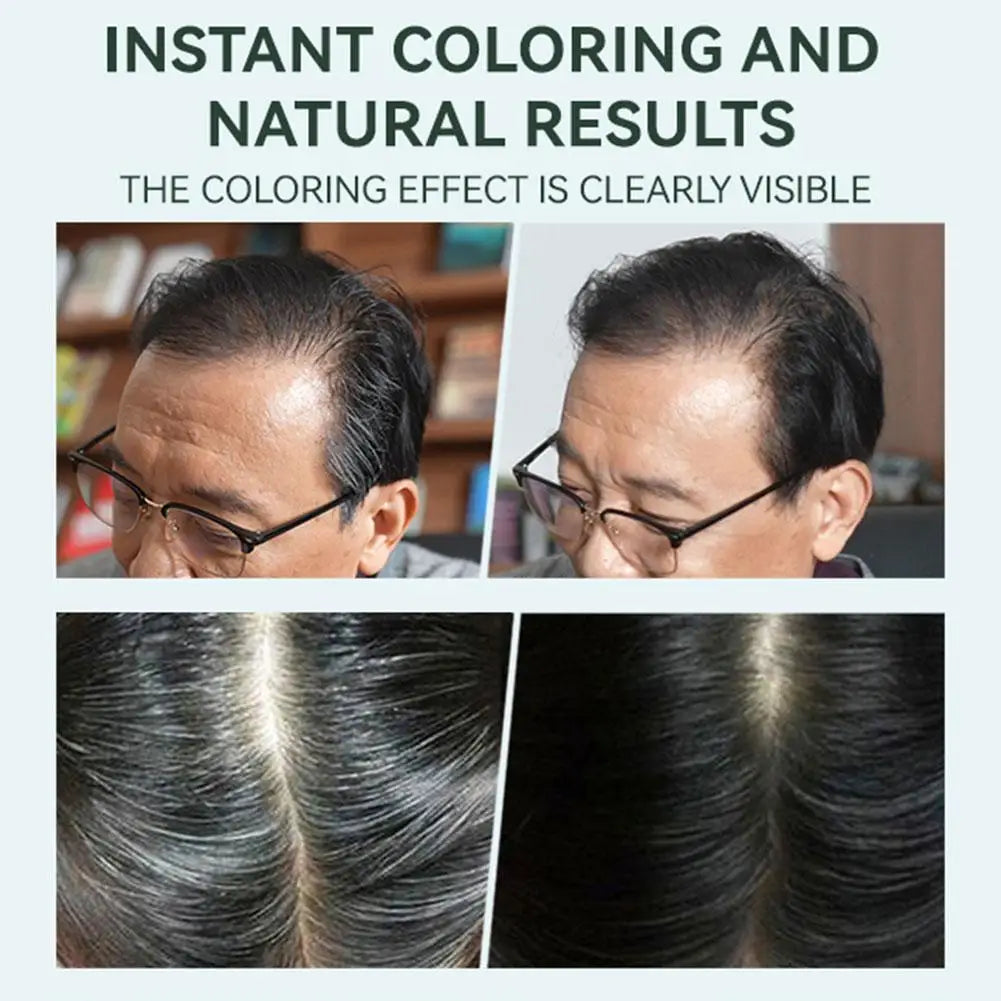 Fruit Hair Dye Cream Plant Extract Hair Dye Essence with Comb Hair Dye Shampoo Botanical Bubble Hair Dye Hair Color Non-Damaging