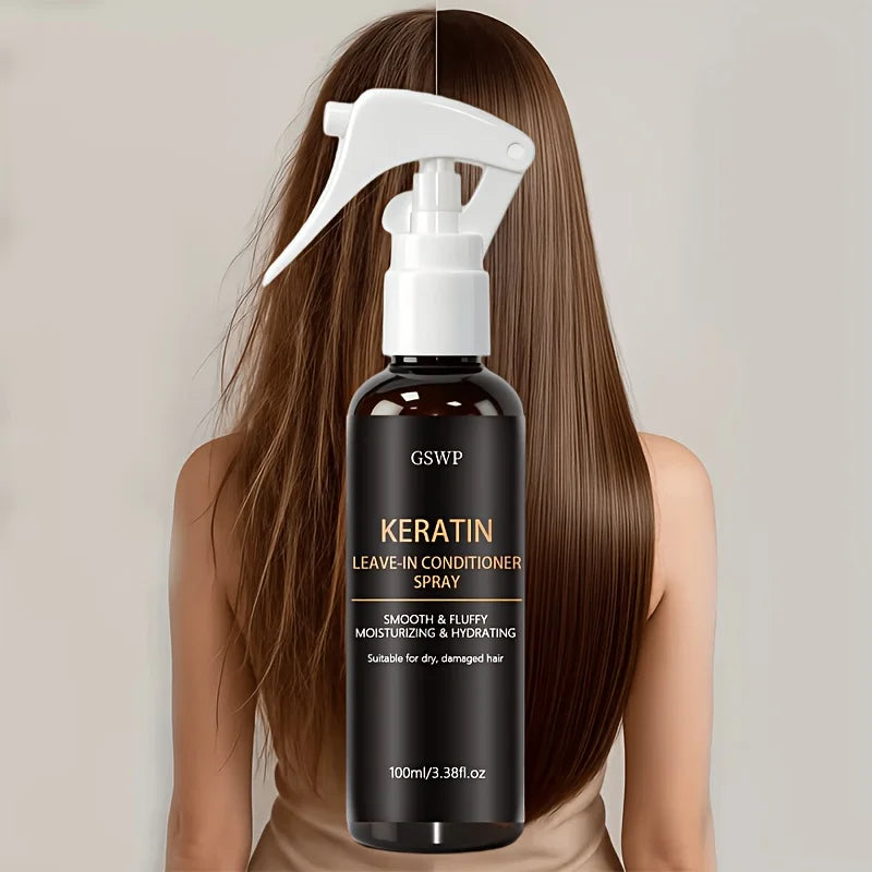 GSWP Keratin Hair Spray: Reduces Frizz, Provides Heat Protection and Salon-Quality Care. Suitable for All Hair Types. 100/200ml
