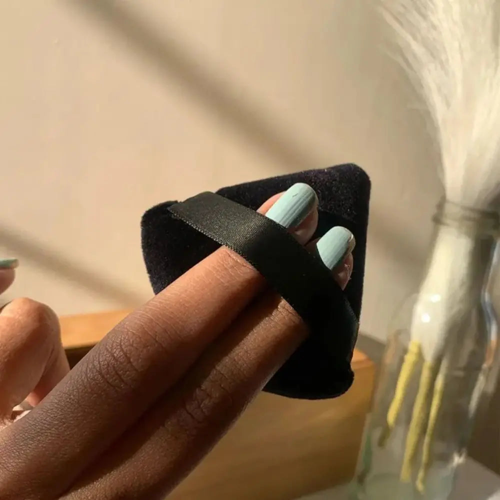 Diamond Triangle Powder Puff Sponge Velvet Triangle Powder Puff Facial Beauty Soft Smooth Face Makeup Tool Makeup Sponge