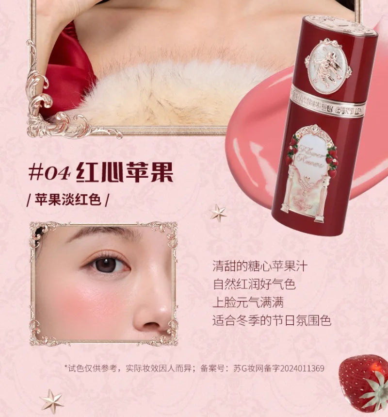Flower Knows Strawberry Cupid Collection Liquid Blush Makeup for Cheeks Matte Finish Face Blushes Cream For Healthy Natural