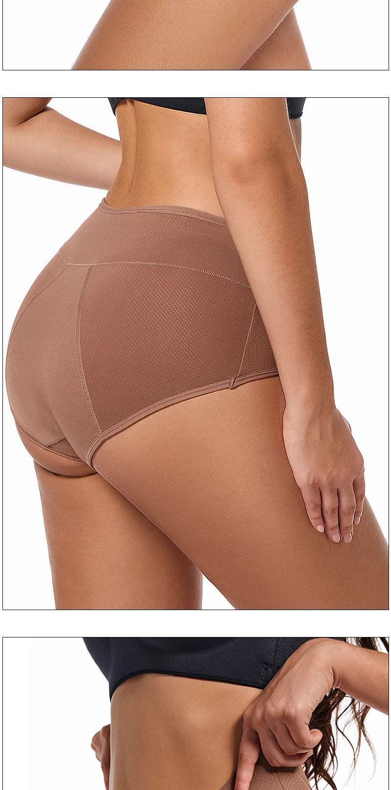 3 Layers Menstrual Panties Absorption Maternity Physiological Incontinence Breathable Briefs Waterproof Period Women Underwear