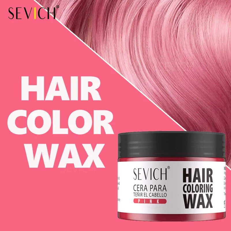 Hairs Dyed Mud Hair Colour Wax Easy To Wash Hair Styling Paste Dye for Eyebrow Beards Coloring Temporary Hair Color Style Cream