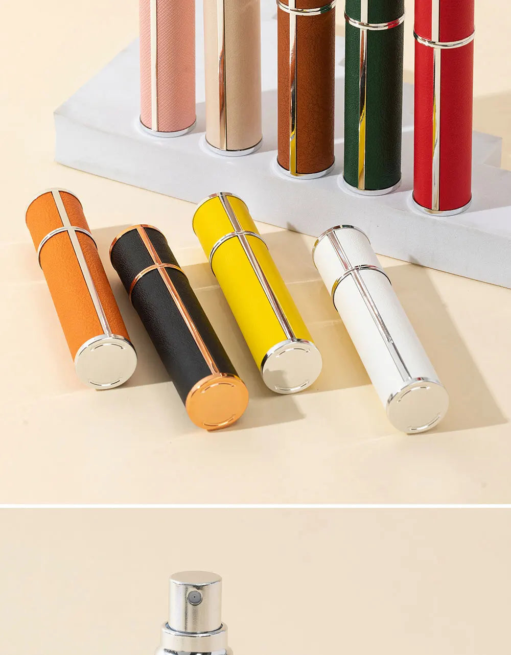 1PC Leakproof 10ml Travel Perfume Atomizer - Portable, Replenishable mini Cologne Dispenser, Glass Inner Bottle