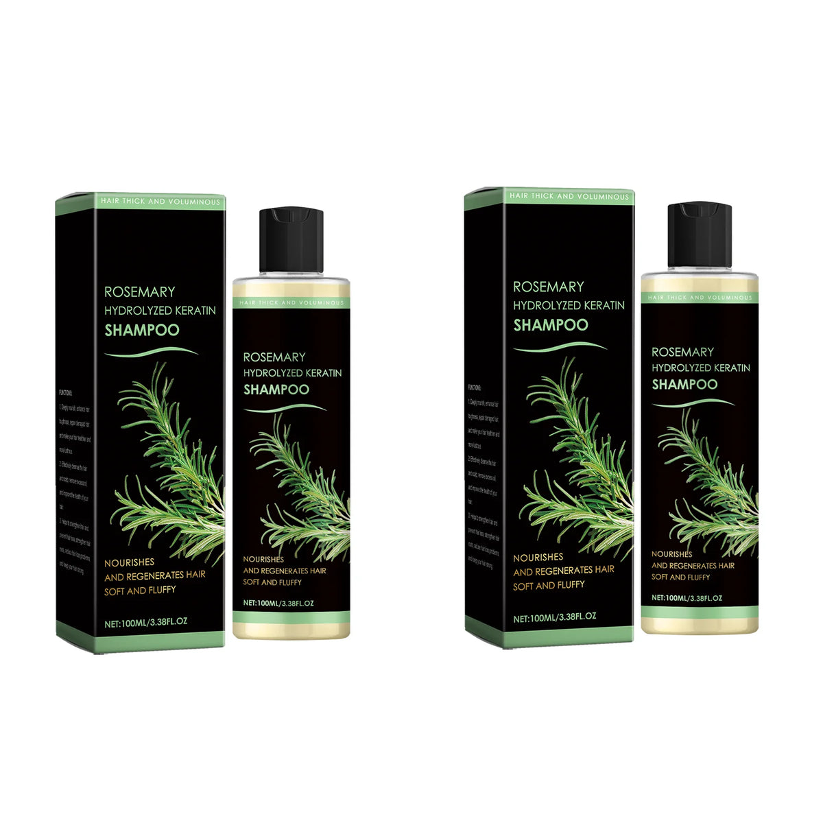 Rosemary Natural Shampoo Hair Thickness Loss Deep Nourishing Scalp Care Strengthen Repair Damaged Oil Control For Men Women