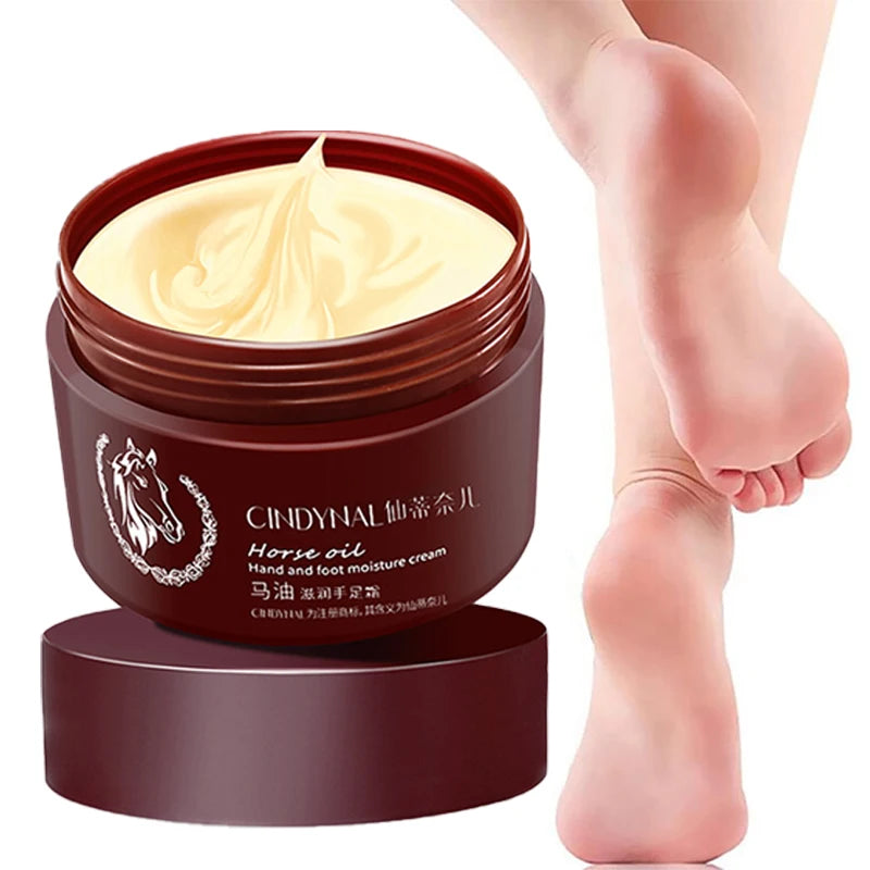 Horse Oil Skin Restoration Cream,110g Repair Hand Cream, Moisturizing Foot Cream,Foot Repair Cream,Anti Foot Cream for Women Men