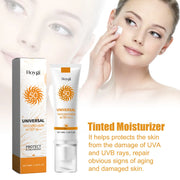 All in One Spf50 Sunscreen Brightening Foundation Cream Cover Anti UV Face Moisturizer Isolation Bleaching Sunscreen Lotion 50ml