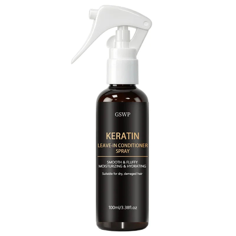 GSWP Keratin Hair Spray: Reduces Frizz, Provides Heat Protection and Salon-Quality Care. Suitable for All Hair Types. 100/200ml