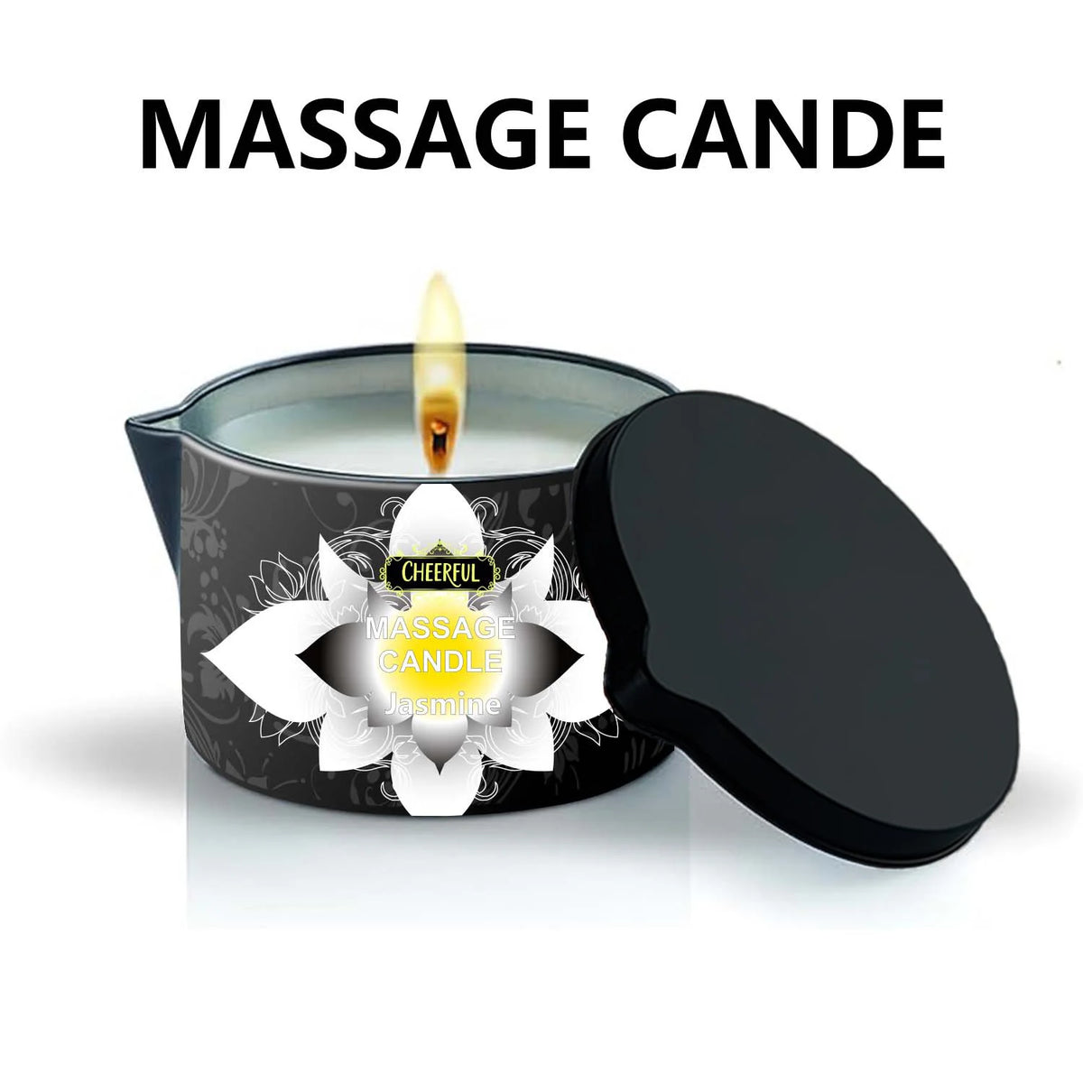 1PC Massage Oil Candles，Luxury Aromatherapy Candles，for Stress Relief and Skin Moisturizing，SM Product Scented Candle Body Oil