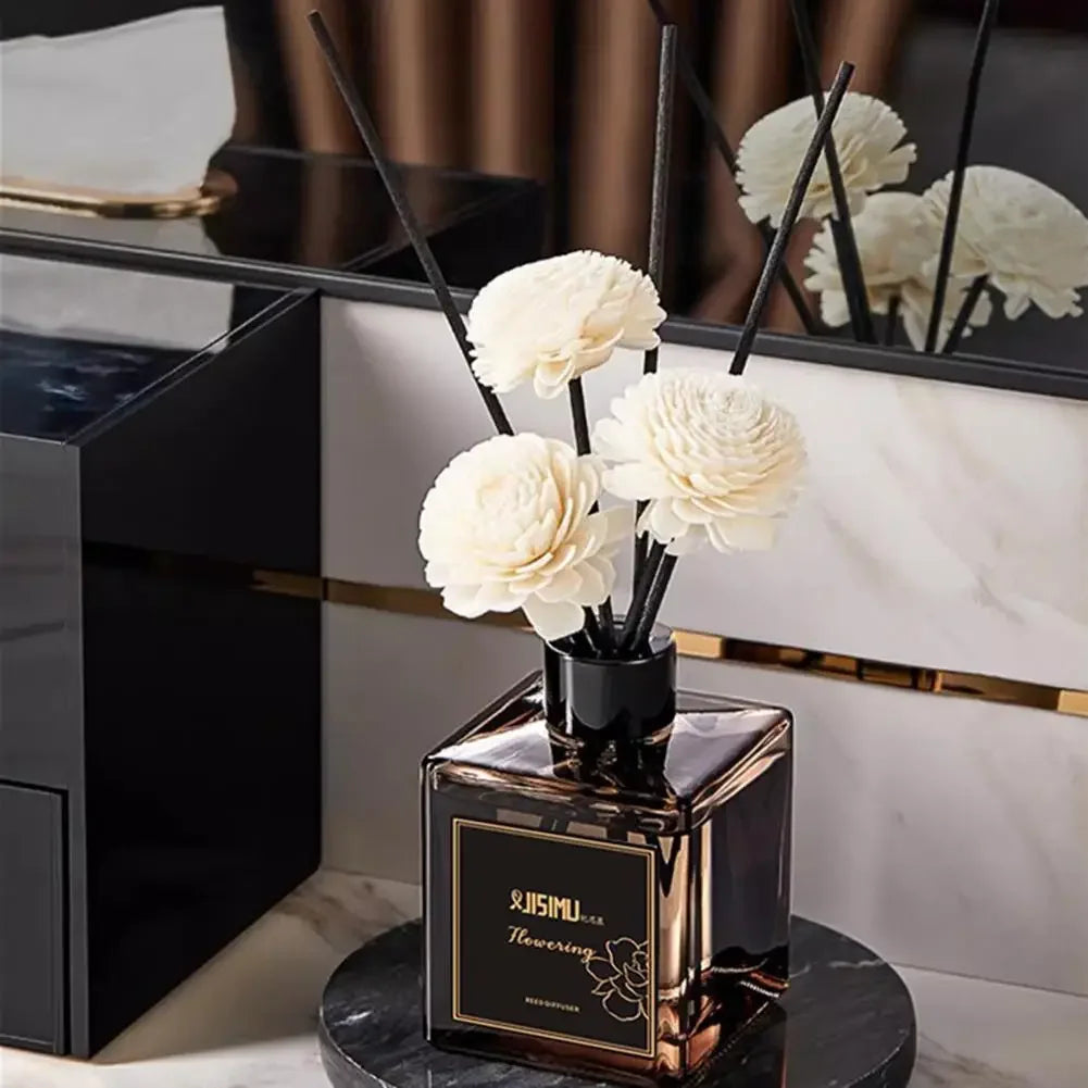 Long Lasting Gardenia Scent Premium Reed DiffuserHome Fragrance Liquid for Living Room Bedroom Odor Remover Hotel Aroma Diffuser