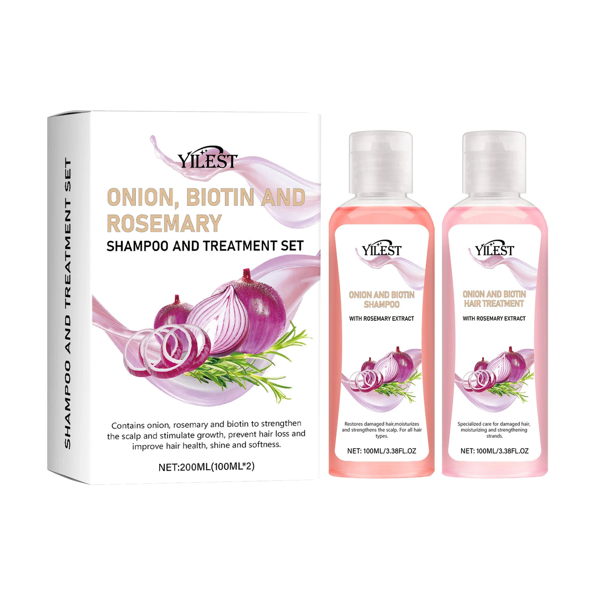 200ML Hair Shampoo Fast Hair Growth Rosemary Onion Hair Regrowth Shampoo Nourishing Anti Hair Loss Effective Hair Growth Product