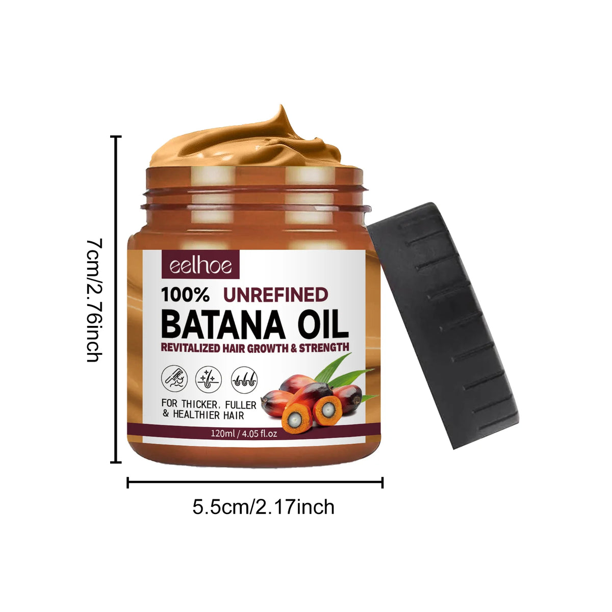 Batana Oil Hair Conditioner 120ml Natural Nourishing Moisturizing & Repairing Frizz Control Sulfate Free For Dry/Damaged Hair