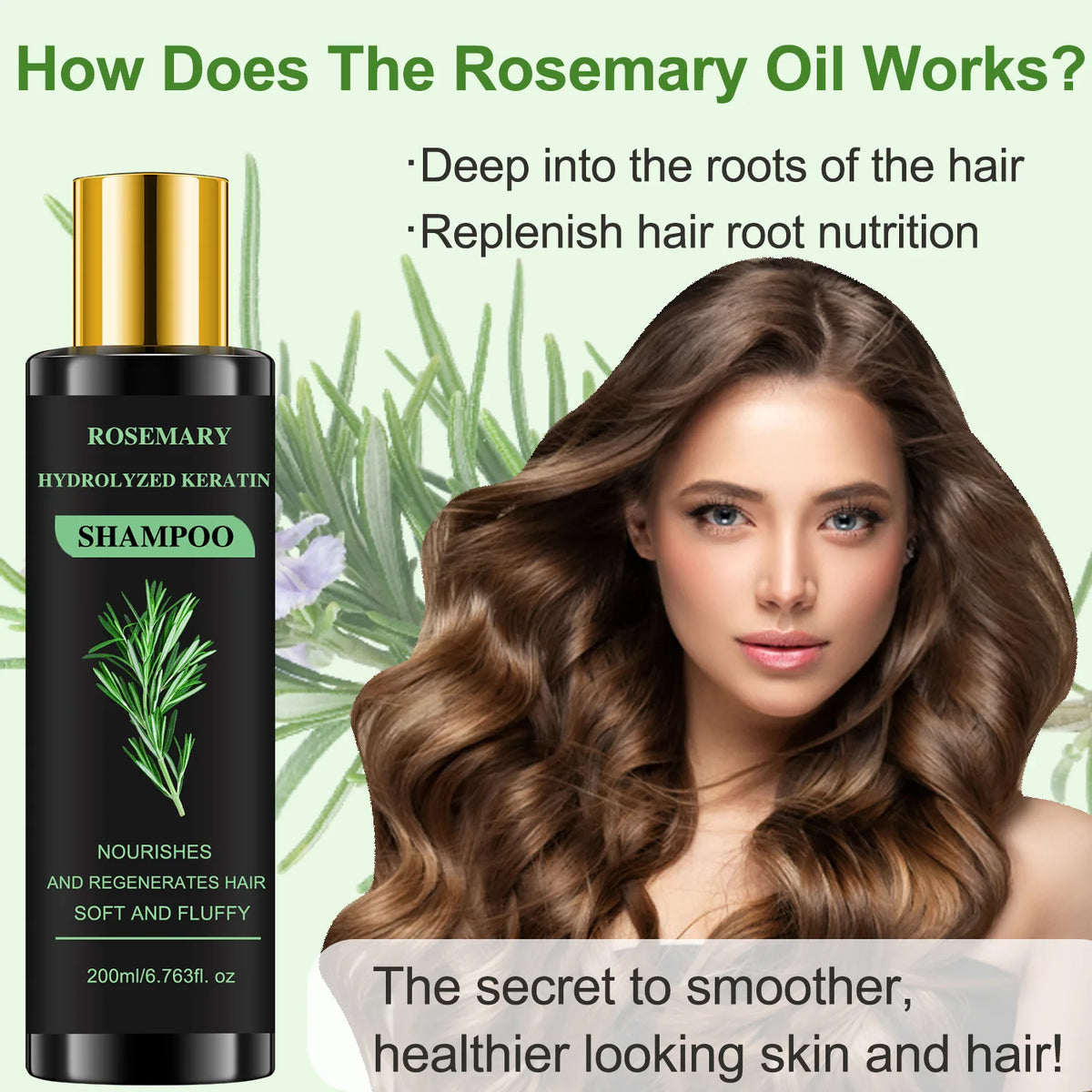 Hair Shampoo For Fast Hair Growth Rosemary Hair Regrowth Shampoo Anti Hair Loss Effective, Hair Care Is Healthier