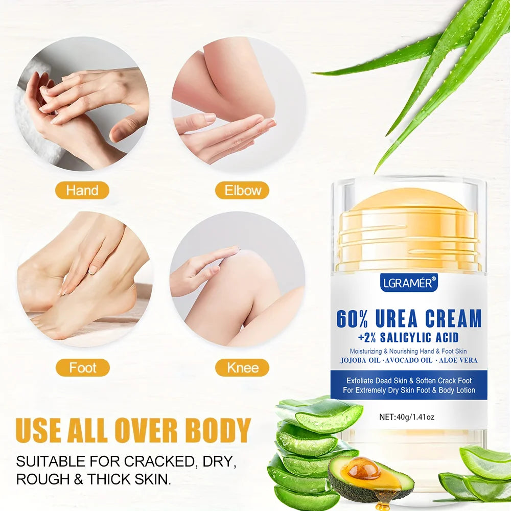 LGRAMER Urea Foot Cream Repairs Dry Skin Deeply Moisturizes and Nourishes The Skin Strengthens The Skin Enhances Its Toughness