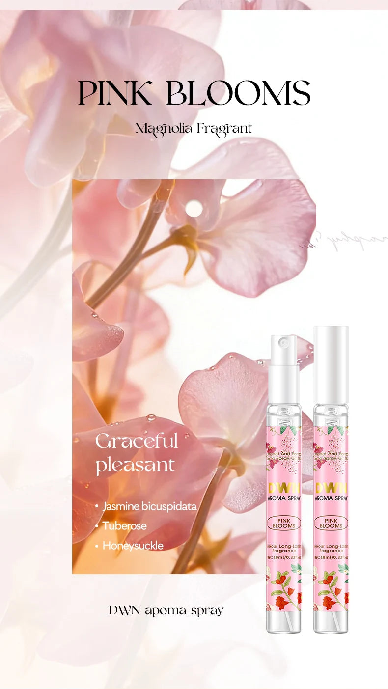 Women's 10 Piece Mixed Alcohol-Free Fragrance Set (Romantic and Elegant Gift Box, Long-Lasting Floral Fragrance)