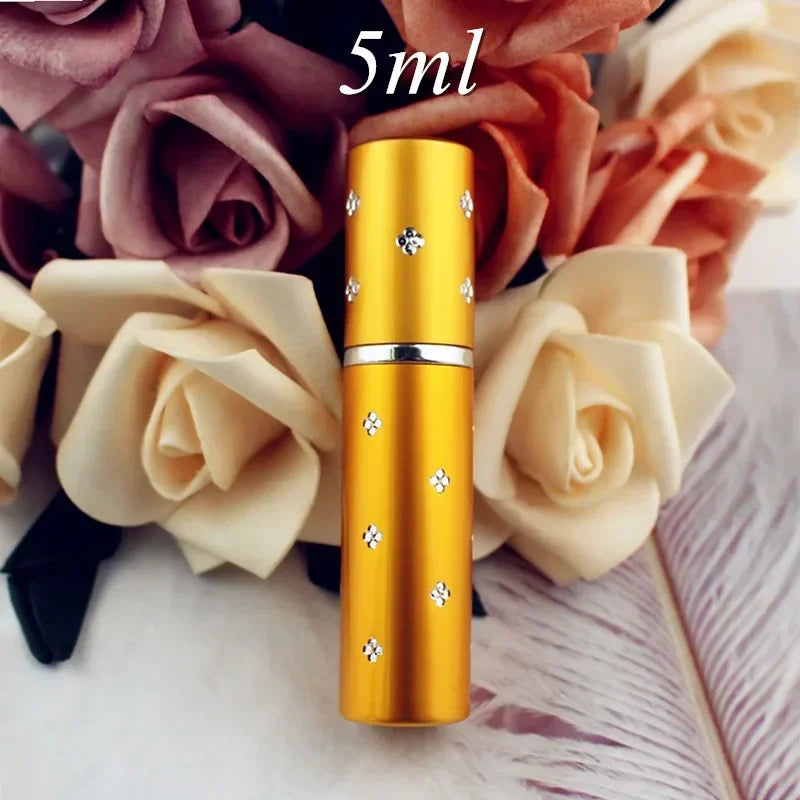 1PC 5ml Small Portable Perfume Bottle 10ml Empty Perfume Atomizer Metal Spray Pump Bottles